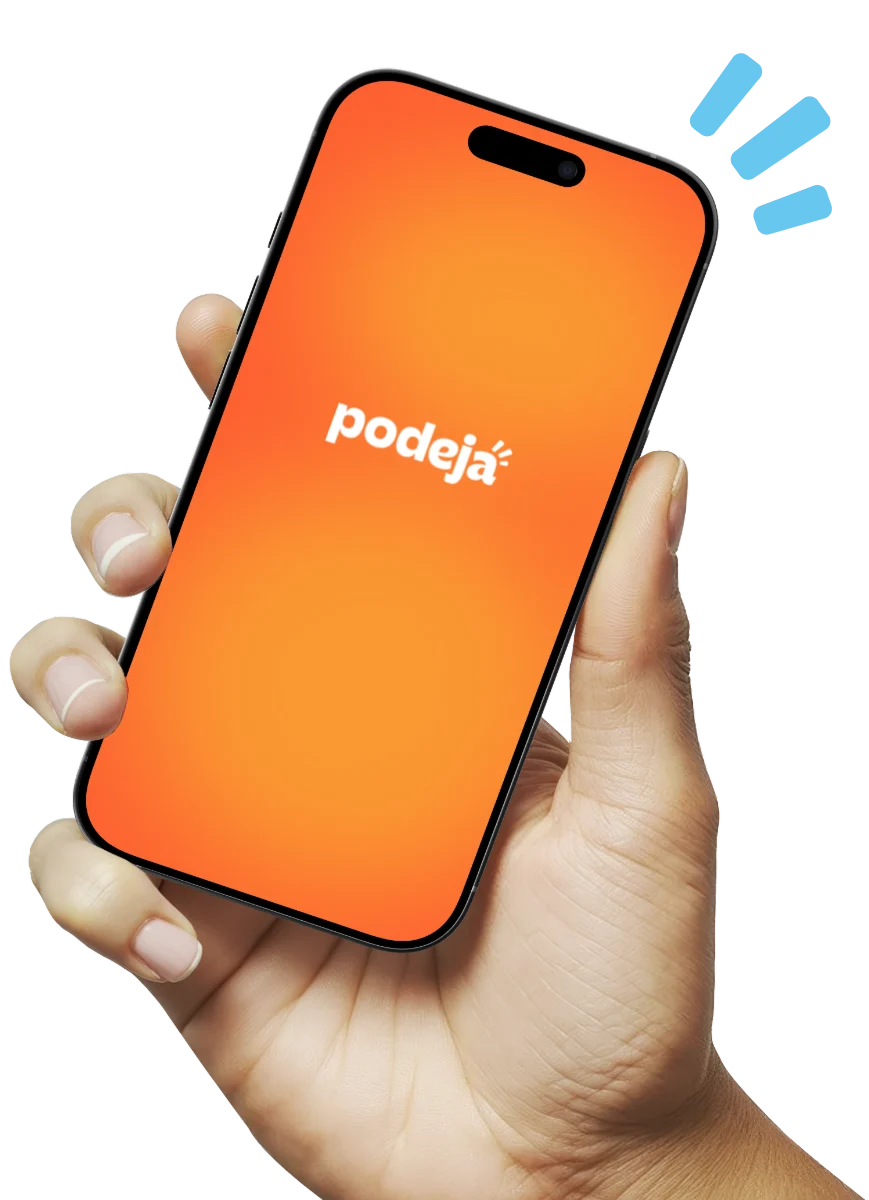 App da Pode Já no celular